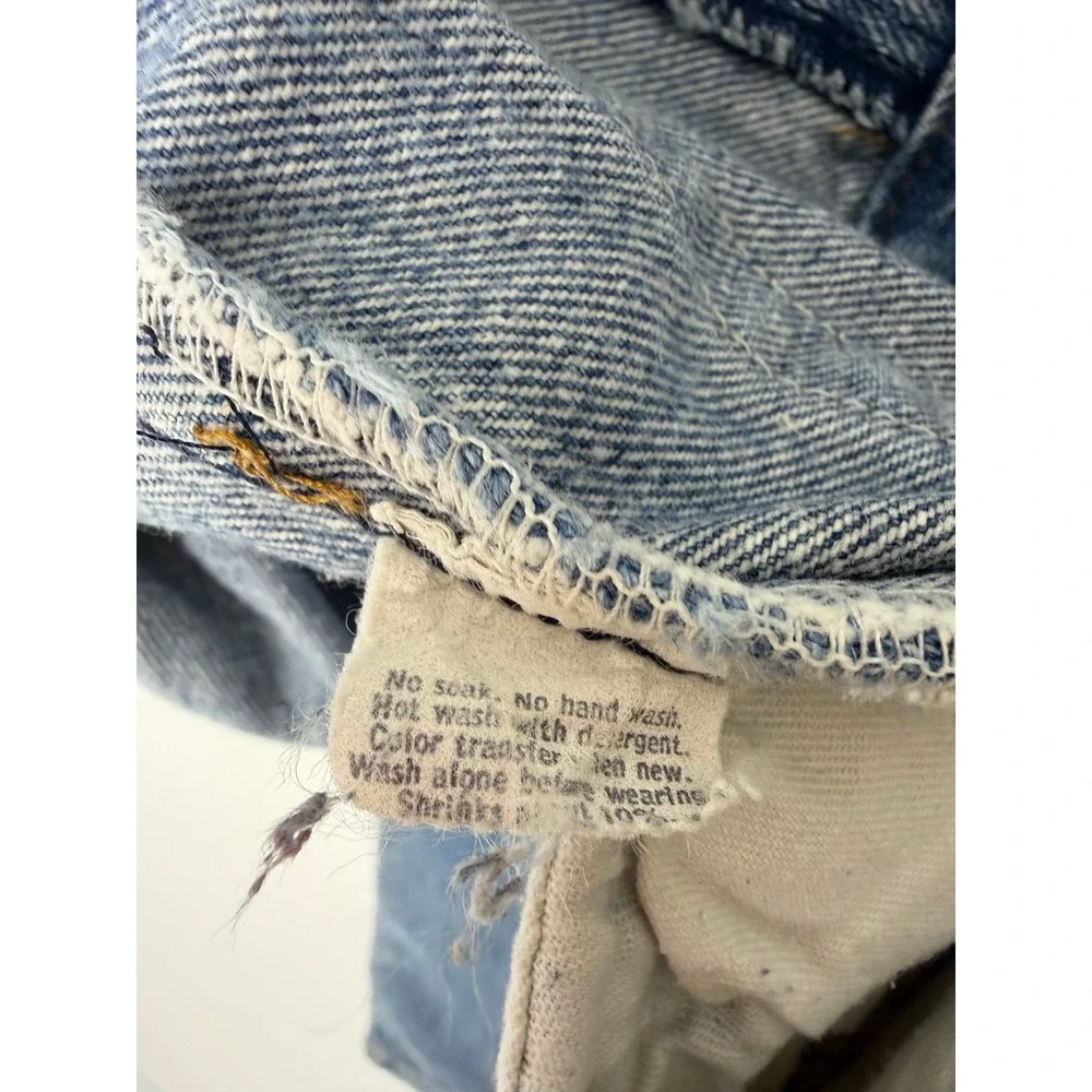 Vintage Levi's 26501-0119 USA Jeans 32x31 DEVS Wash Em Hot Tag 1980s Rare